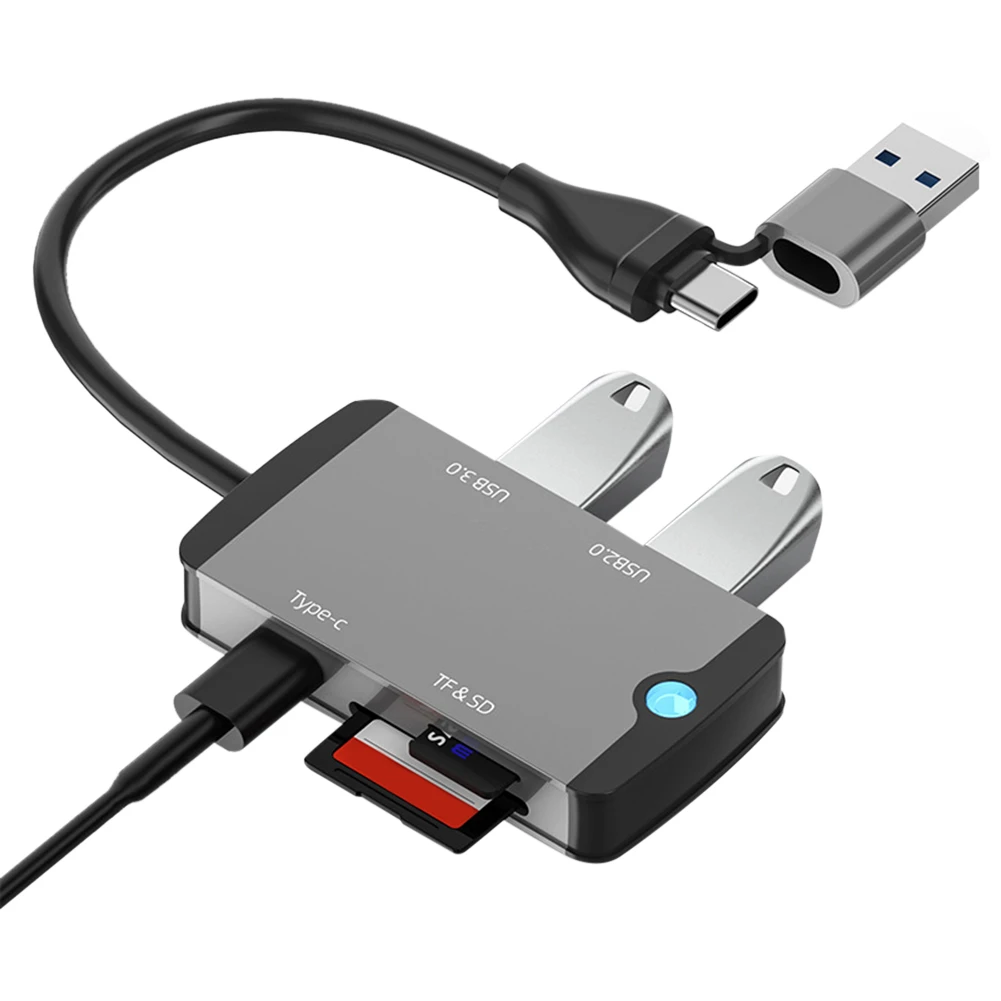 USB-концентратор 5 в 1 Type C USB 3 0 кардридер TF SD док-станция Разветвитель адаптер для