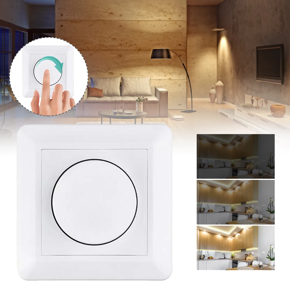 

200W LED Dimmer Dimmable Switch 220V-240V Lamp for 50Hz-60Hz LED Bulb Ceiling Light Wall Dimmer 2 Way Switch Lights controller