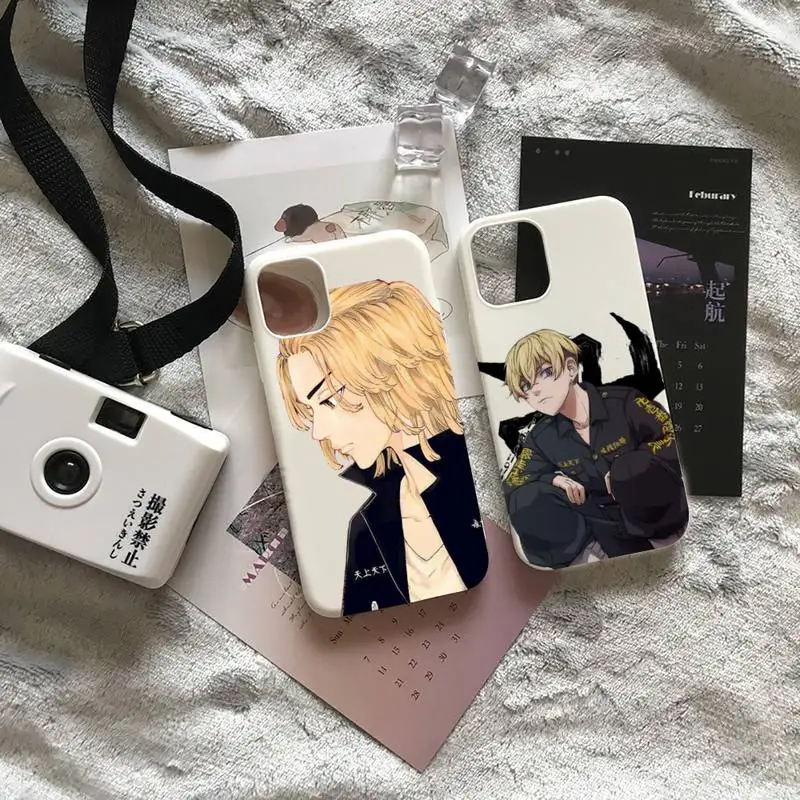 

Tokyo Avengers revengers anime Phone Case Candy Color for iPhone 6 7 8 11 12 13 s mini pro X XS XR MAX Plus