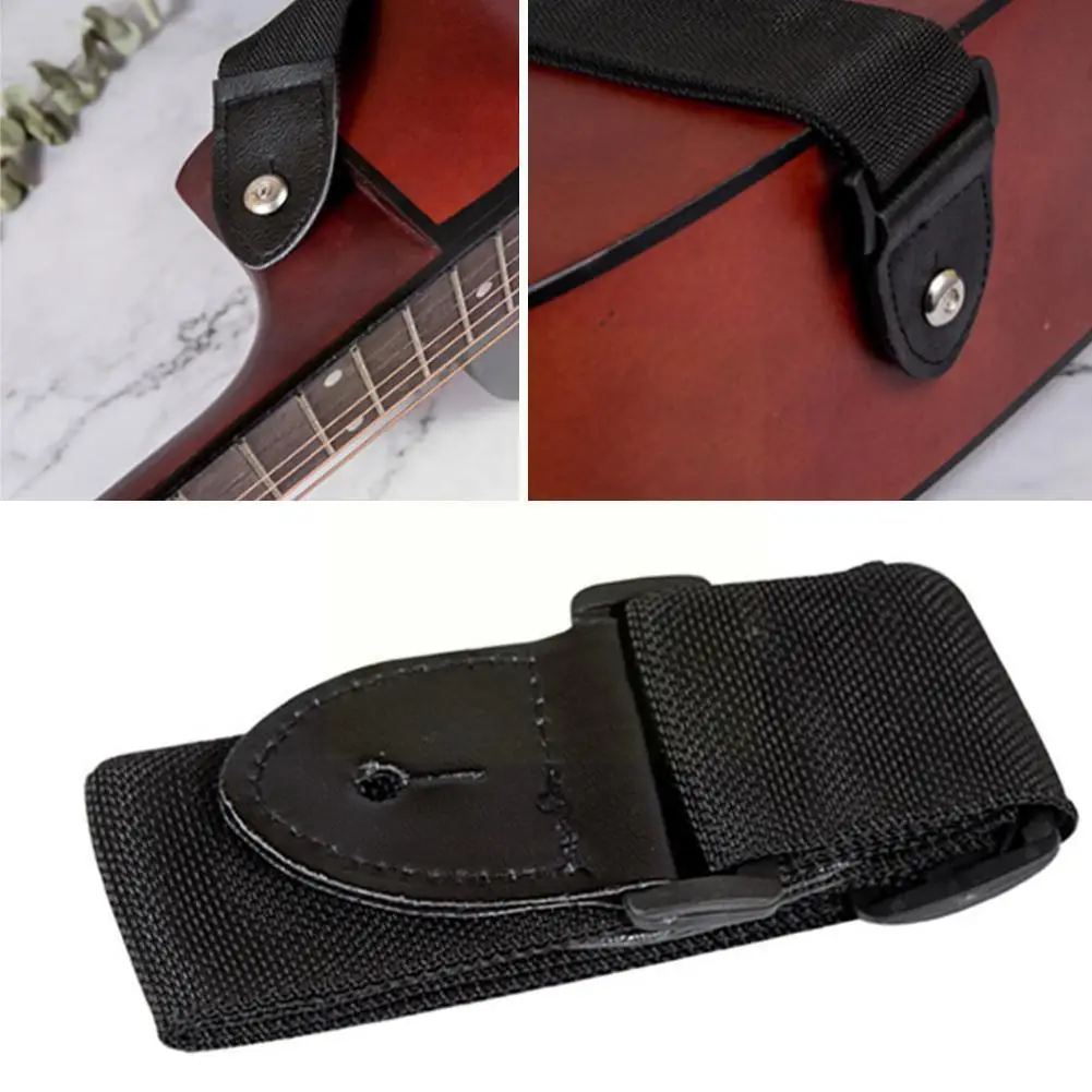 

Guitar Strap Universal Guitar Strap Adjustable Nylon Guitar Belt With PU Leather Ends For Folk Wooden Classical Guitar 1pc L6Y2