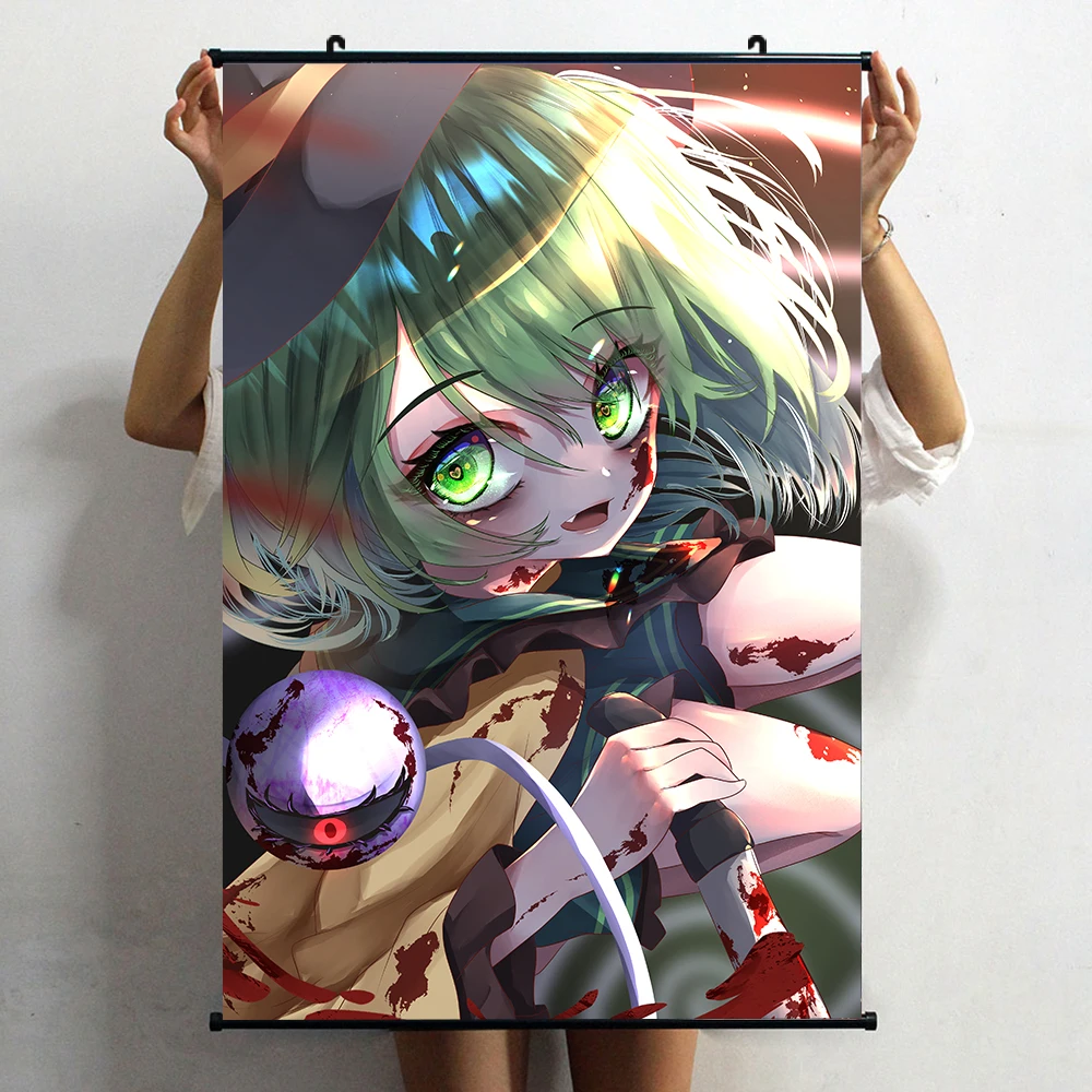 

Новый аниме проект Touhou Komeiji Koishi 3D печать HD настенный свиток для гостиной домашний Декор Декоративные Коллекционные художественные подарки