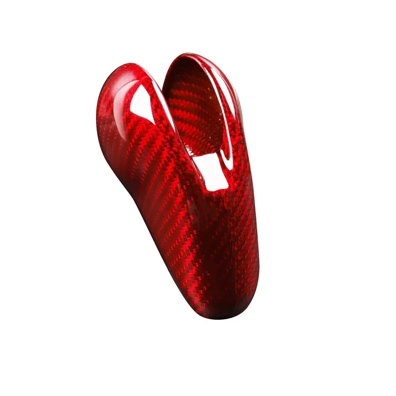 Черный красный углеродное волокно рычаг переключения передач украшение