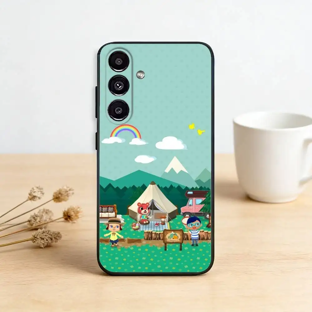 Фото Чехол для телефона Game A-Animals C-Crossing для Samsung Galaxy A13,21s,22,31,32,52,53,71,72,73, мягкий черный чехол №2