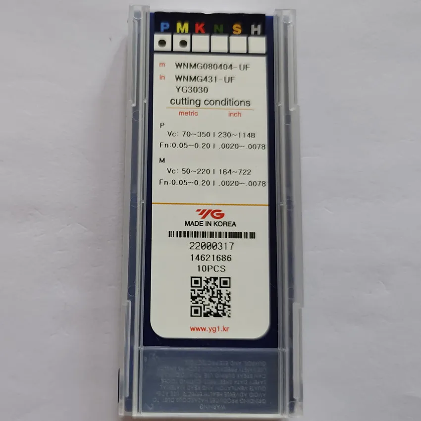 WNMG080404-UF YG3010 YG3020 YG3030/WNMG080408-UG YG3010 YG3020 YG3030/WNMG080412-UR YG3020 YG3030 твердосплавные пластины с ЧПУ 10 шт./кор.