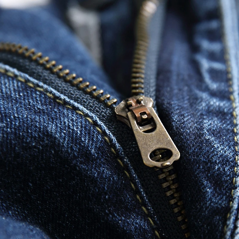 2023 Casual Streetwear Style Men's Ripped Jeans Blue Straight Fashion Brand Ripped Holes Skinny Denim Pants Free Shipping