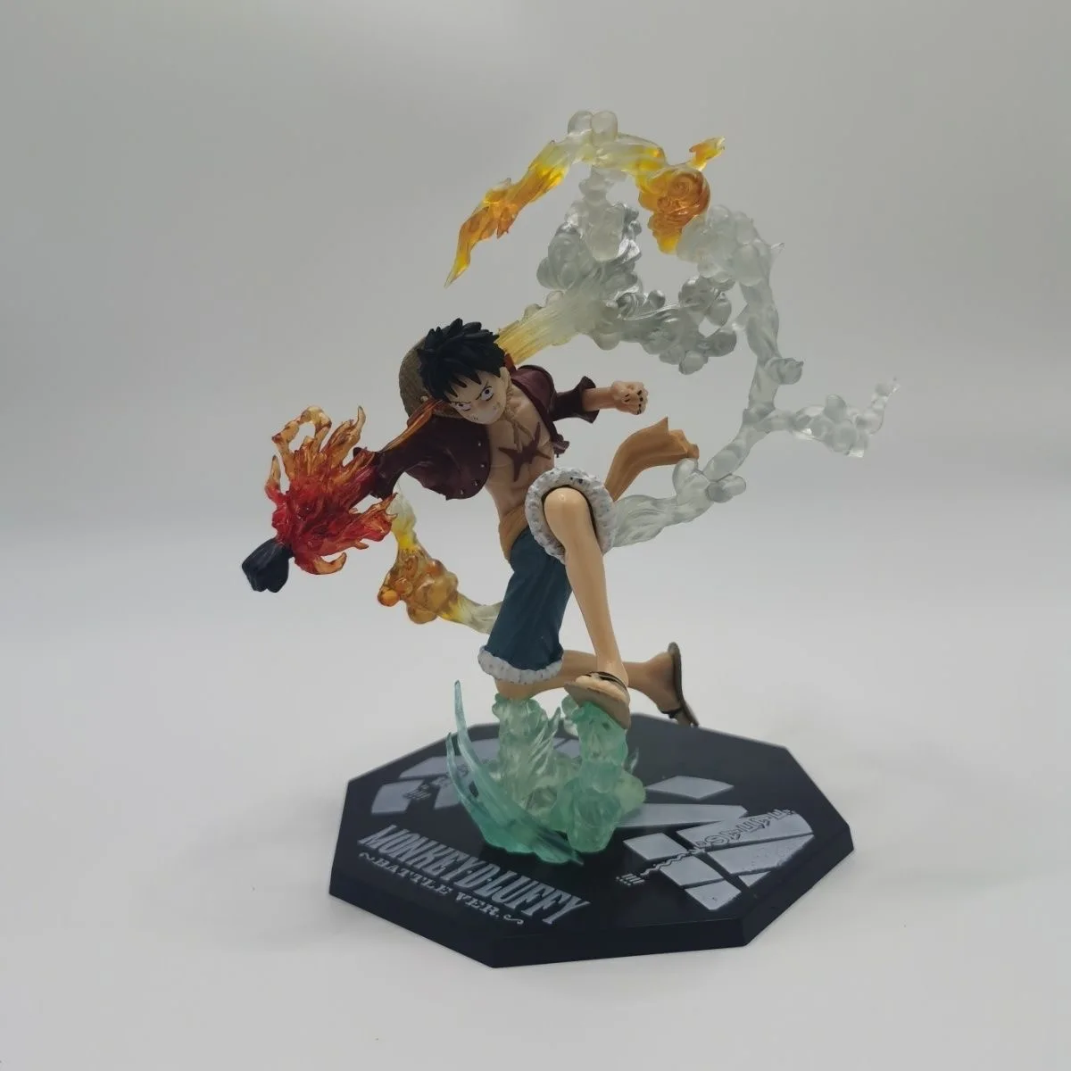 

18CM Luffy Garage Kits Handmade Model One Piece Nautical King Fire Fist Fight Edition Model Animation Anime Ornaments Toy Gifts