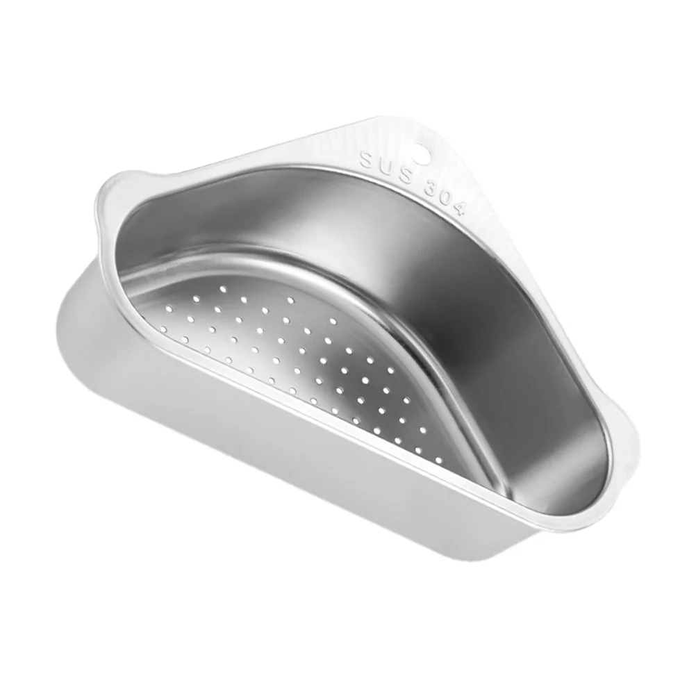 

1 Set of Corner Sink Basket Sink Stainless Basket Sink Sponge Holder Kitchen Brush Holder Bathroom Holder