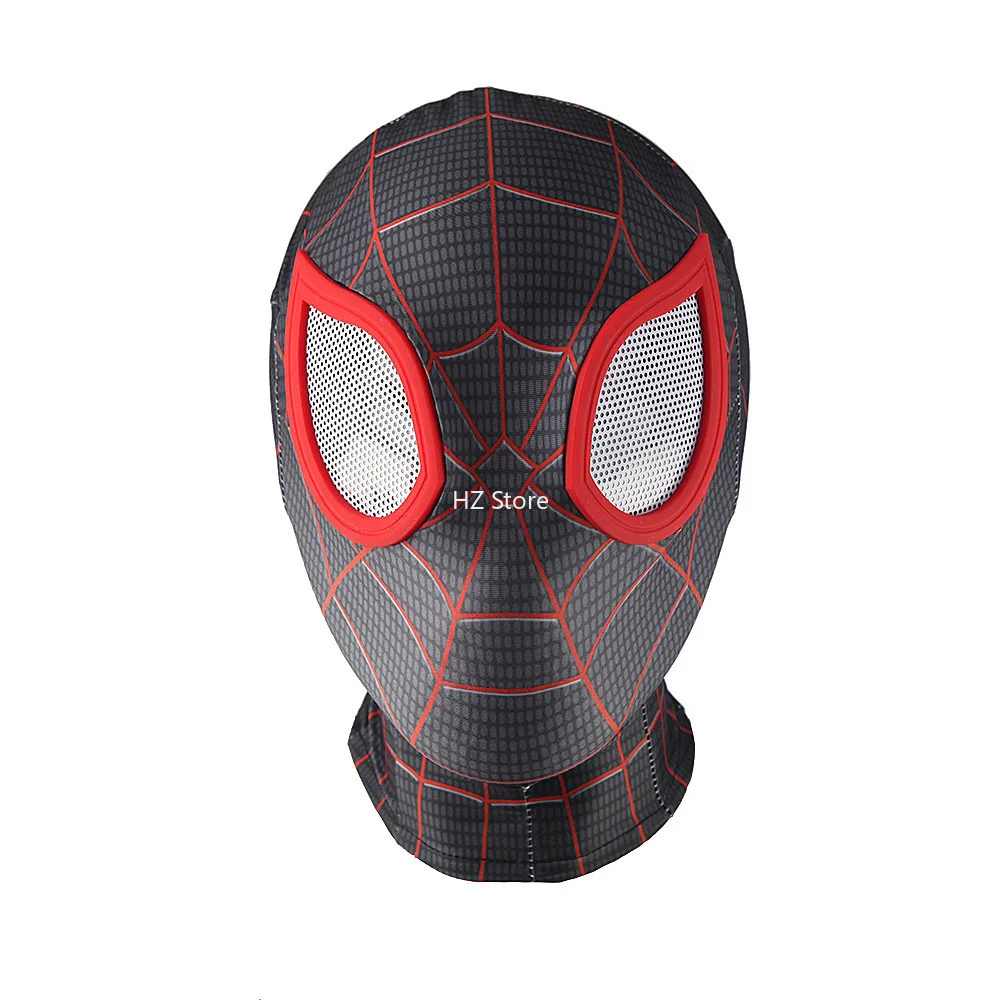 Маска супергероя Marvel Человек-паук: в тему паука майль Моралес Косплей Хэллоуин