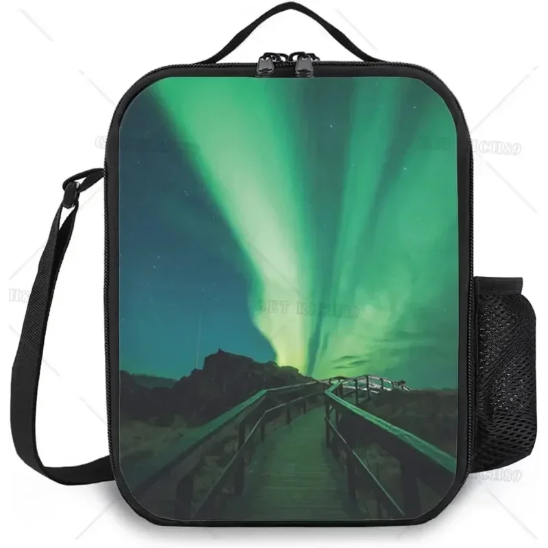 Портативный Ланч-бокс Aurora Solar с изображением звездного неба для мужчин и женщин