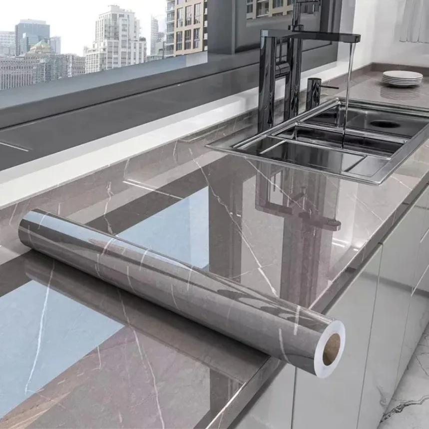 

Кухонная маслостойкая пленочная плита, водонепроницаемые влагостойкие самоклеящиеся обои, столешница, кабинет, обновление, плитка для домашнего декора