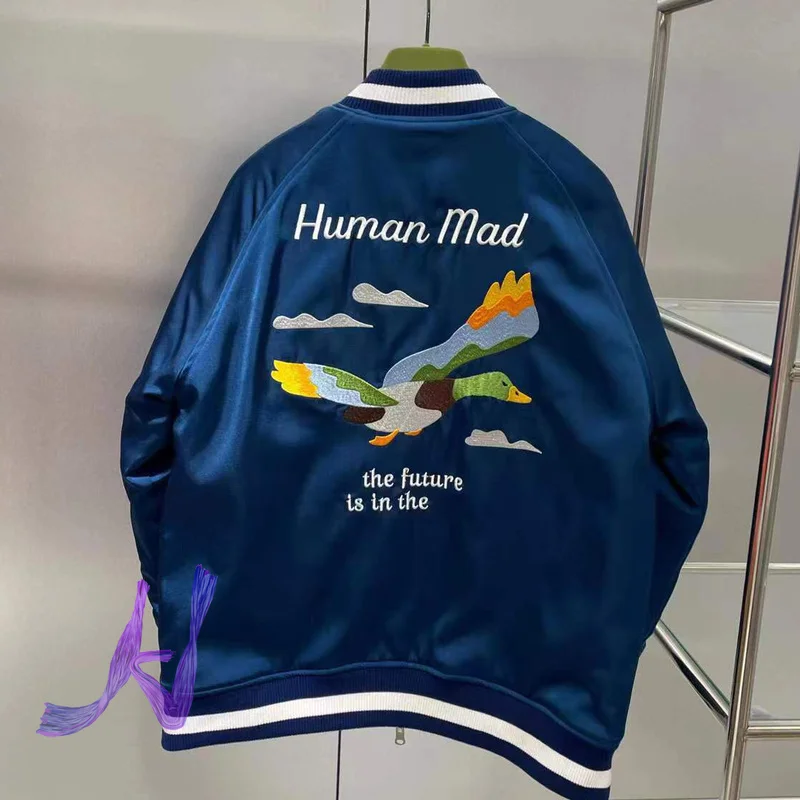 

Human Made Double-Sided Wear Jacket Flying Duck Embroidery High Quality Cotton Jackets for Men Women Korean Style