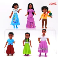 new arrival 67pcs encanto isabella madrigal pvc model toy cartoon movie charm mirabell stickers kids birthday gift cake decor