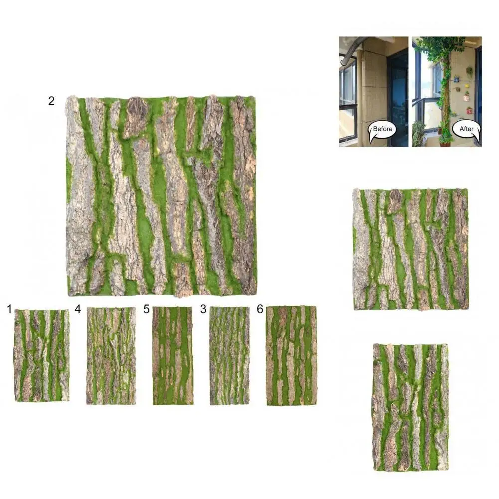 

Good Eco-friendly Attractive Simulation Tree Bark Wall Artificial Plants Decor Fake Tree Bark Faux Tree Bark