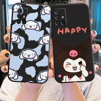 cartoon anime kuromi phone cases for samsung a51 5g a31 a72 a21s a52 a71 a42 5g a20 a21 a22 4g a22 5g a20 a32 5g luxury ultra