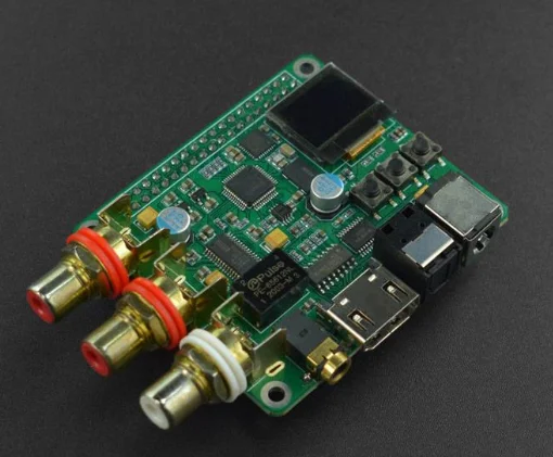 

Плата аудио декодера DFR0941DAC для Raspberry Pi 3B +/ 4B