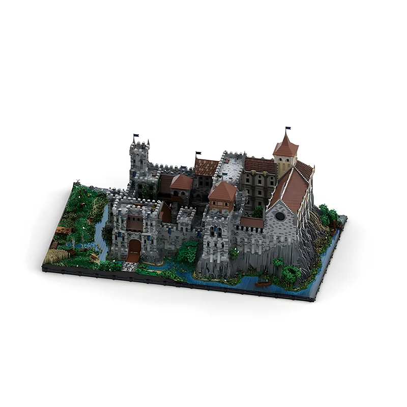 Применимая серия строительных блоков полная модель средневекового замка для