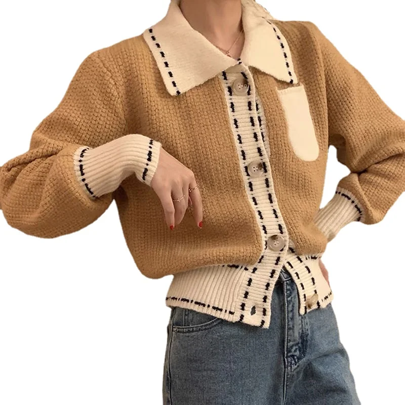 

Autumn Sweater Cardigan Female 2022 Short Cardigan Women Clothing Winter Chic Unique Design Sensory Knit Sweater Cardigan Female