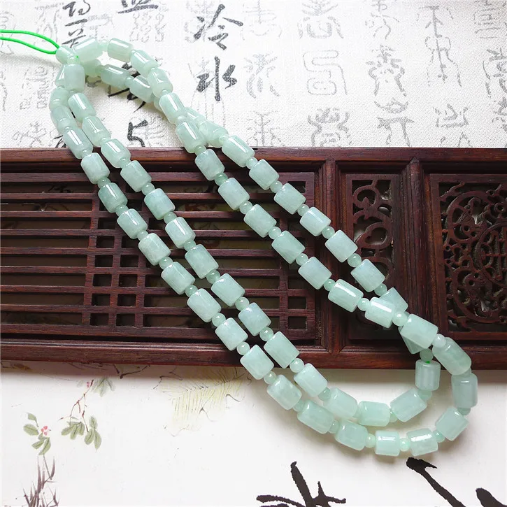 Genuine Goods Natural Jade a Mine Timber Kinds of Exquisite Lucky Jinbao Lu Tong Cai Necklace with Certificate
