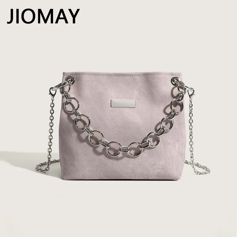 

Small Denim Tote Bags for Women 2023 New Girl Soft Fashion Designer Handbags Ladies Cute Double Chain Buckle Shoulder Bag