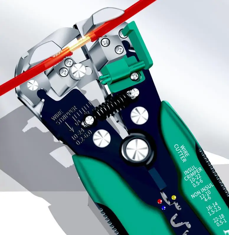 Pro'skit  Original Imported Wire Stripper Electrician 8PK-371D Automatic Stripping Shear Stripping Pliers 0.2～6.0mm²
