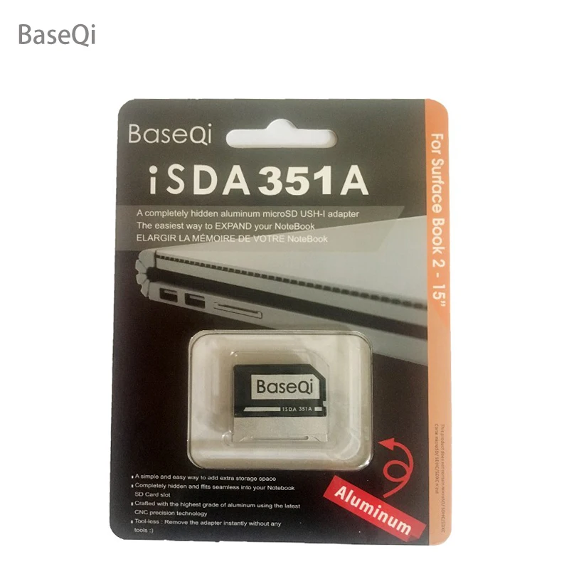 Для Microsoft Surface Book2/3 15 дюймов адаптер Microsd BaseQi кардридер Minidrive 351A |