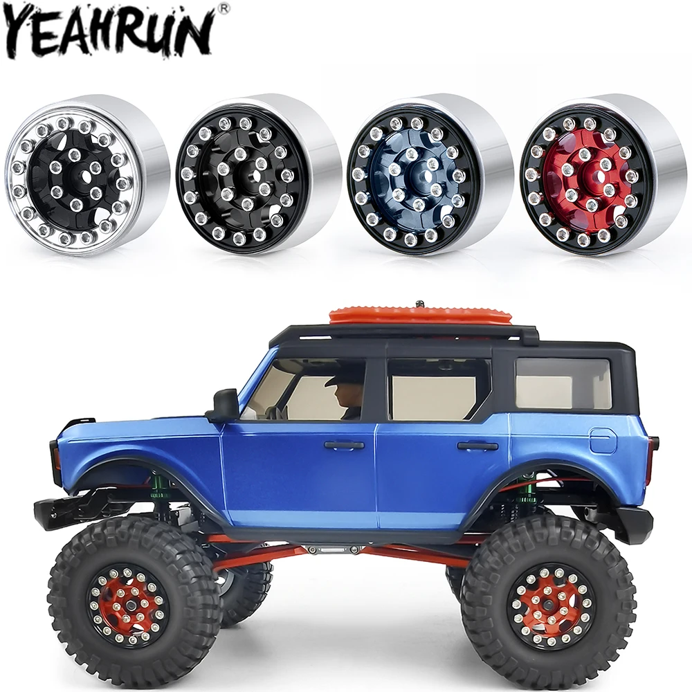 

YEAHRUN 4 шт. SCX24 Beadlock ступица обода колеса для 1/24 RC Гусеничный автомобиль Axial SCX24 90081 AXI00001 AXI00002 AXI00005 AXI00006