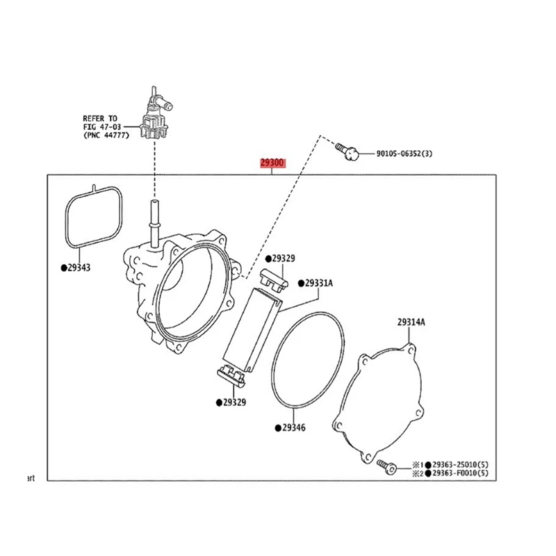 Вакуумный насос усилителя тормозов 29300-F0011 29300-25012 29300-F2024 для Toyota Lexus Avalon Rav4 Camry 2018-2023