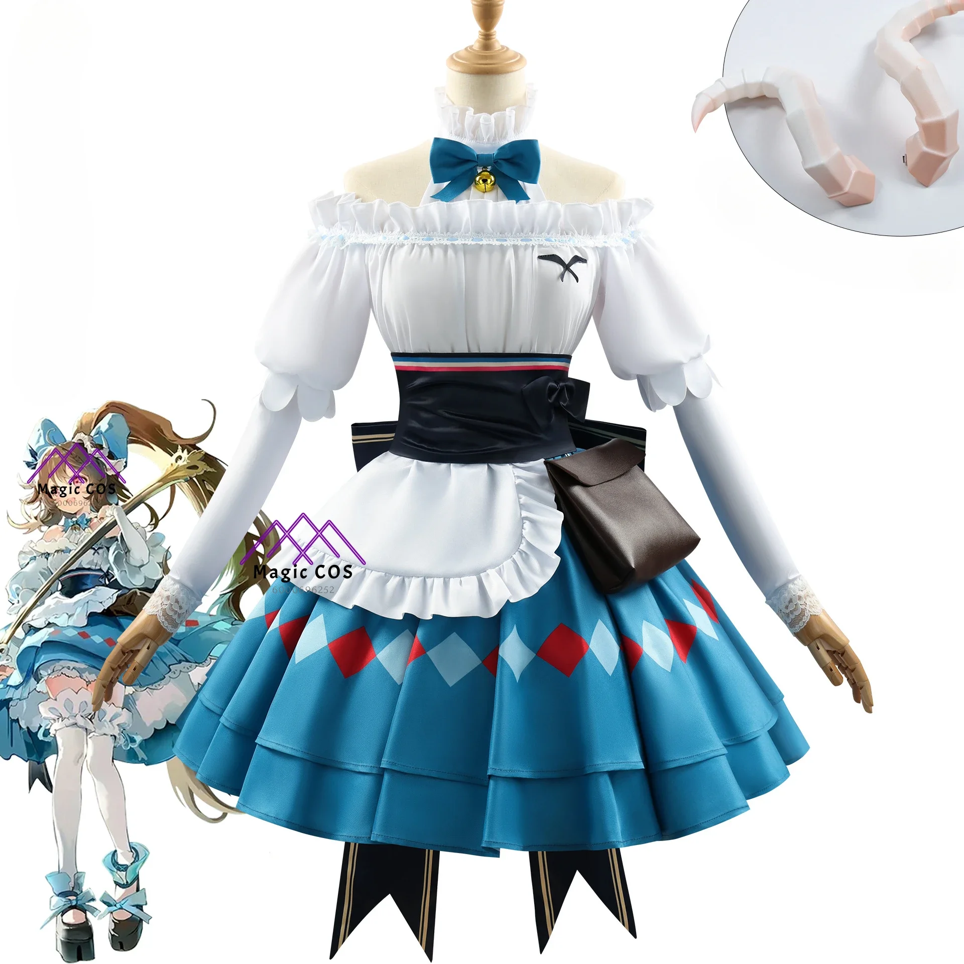 Женский костюм для косплея Arknight Eyjafjalla The Hvit Aska