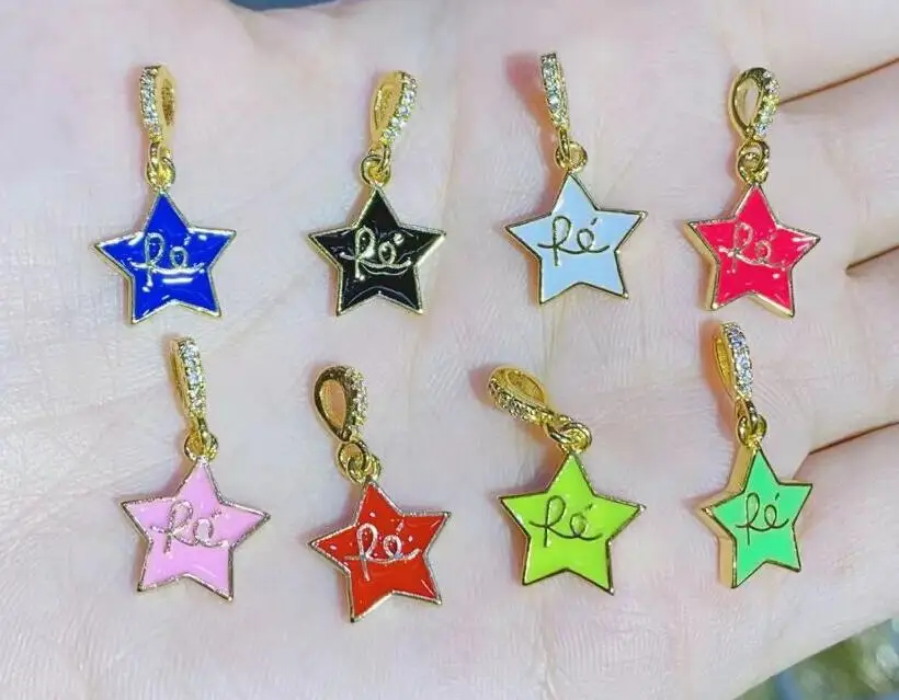 

1 шт. Очаровательная звезда, кулон для женщин, серьги, ожерелье, аксессуары, фурнитура fdg4