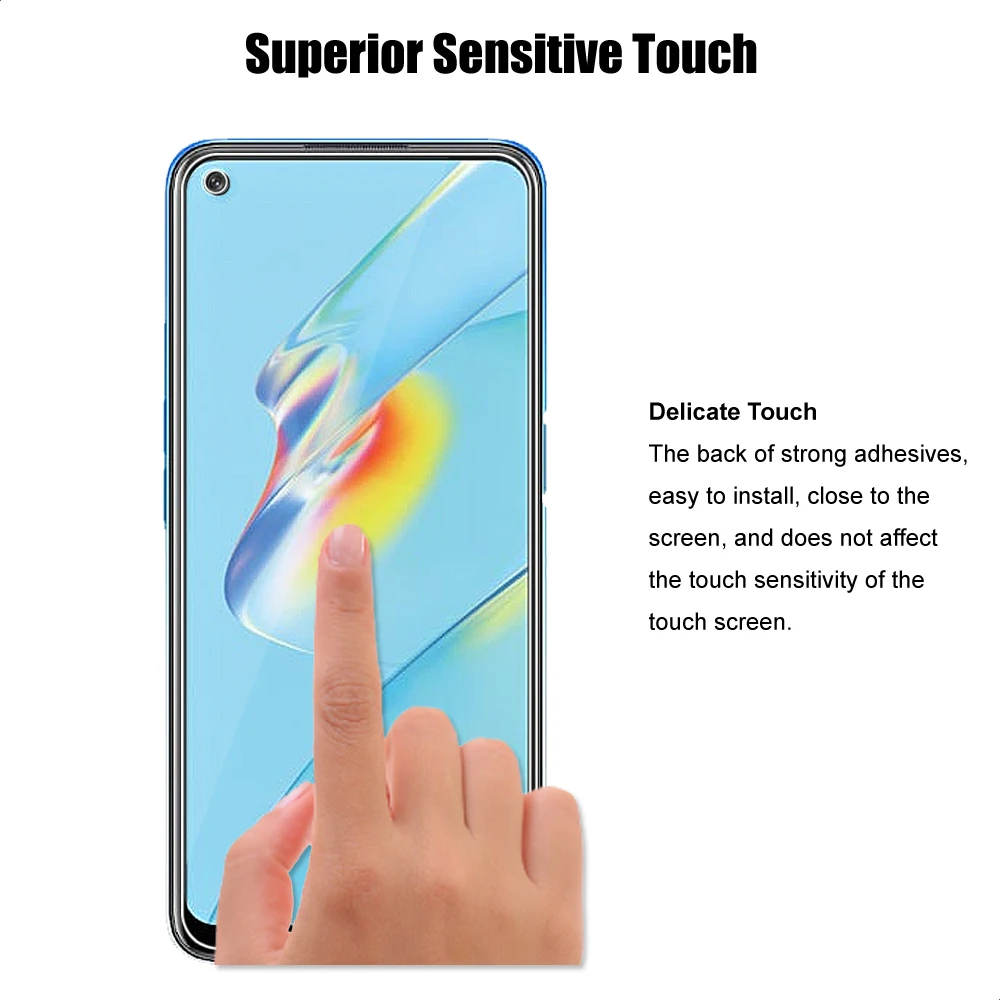 (2+2) For Oppo Find X3 Lite A74 A54 A53 A53s A9 2020 Reno5 Reno 5 Lite 4 2 5G 4G Tempered Glass Screen Protector