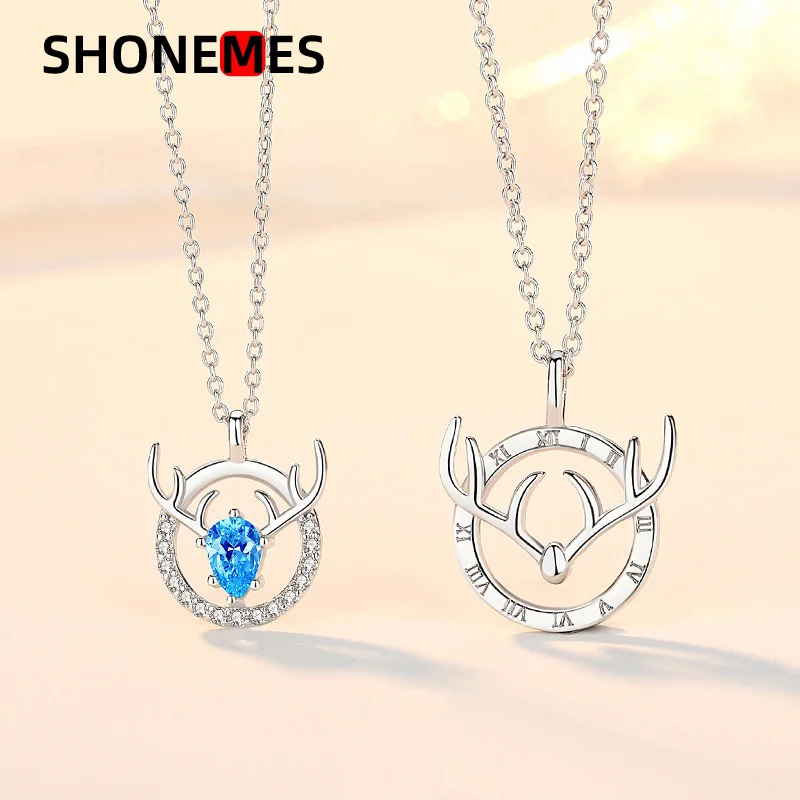 

Цепочка с подвеской в виде рогов ShoneMes, ожерелье до ключицы из стерлингового серебра 925 пробы, подарок для женщин и девушек, ювелирное изделие...