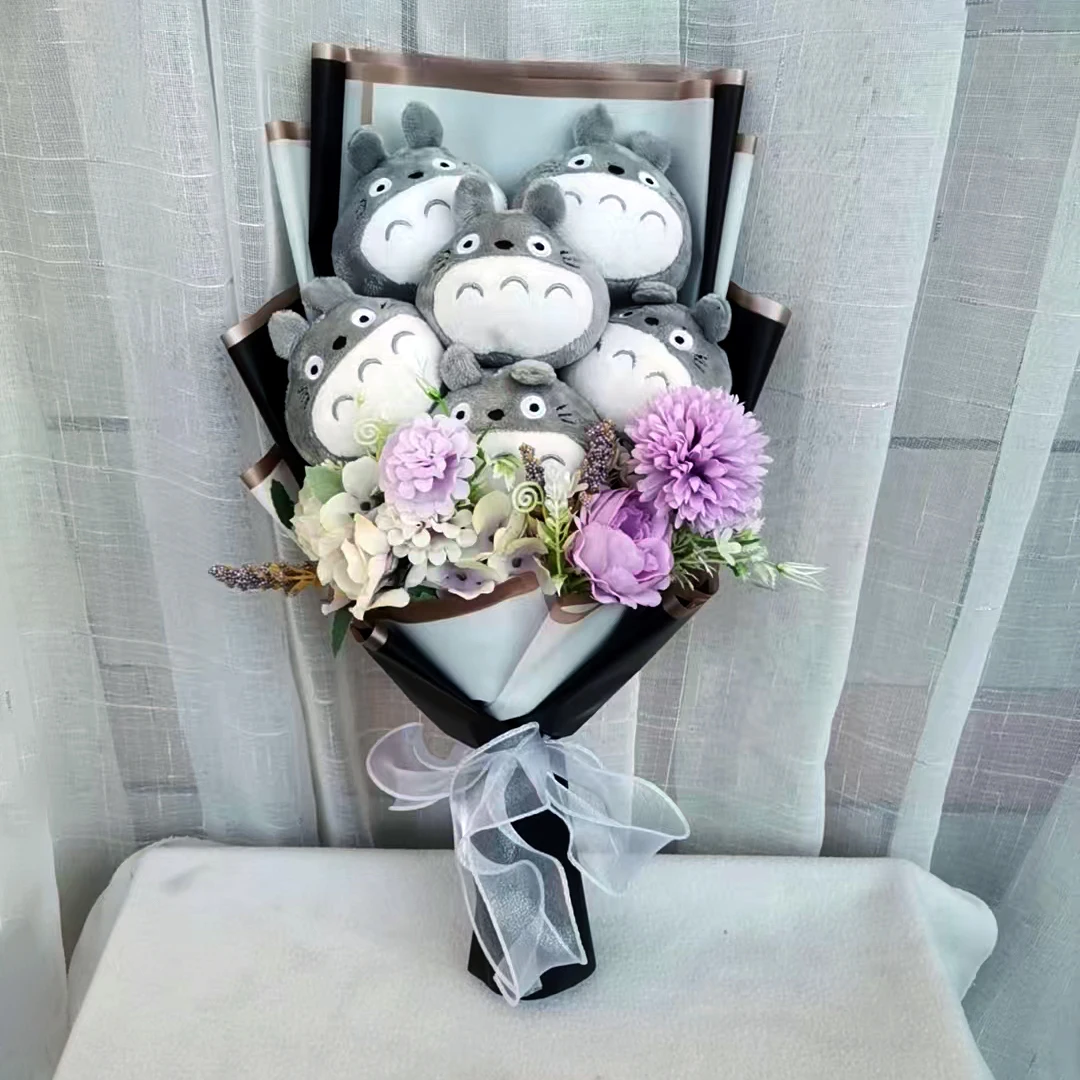 Плюшевый букет Тоторо милый японский аниме-фигурка кукла плюшевая игрушка