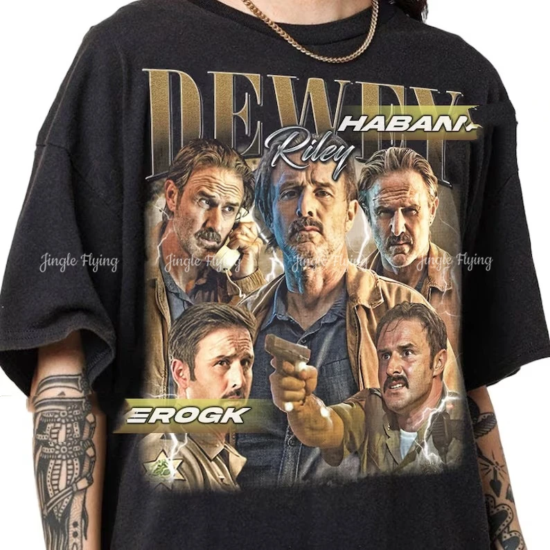 Ограниченная винтажная футболка Dewey Riley подарочная для женщин и мужчин унисекс