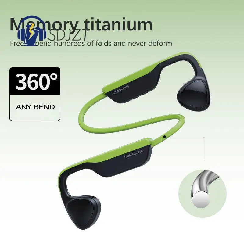 

Bluetooth-наушники X19 с костной проводимостью, 1 шт., Беспроводная Bluetooth-гарнитура с памятью 8 Гб