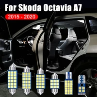 for skoda octavia 3 a7 mk3 5e 2015 2016 2017 2018 2019 2020 5pcs 12v car led bulbs interior reading light trunk lamp accessories