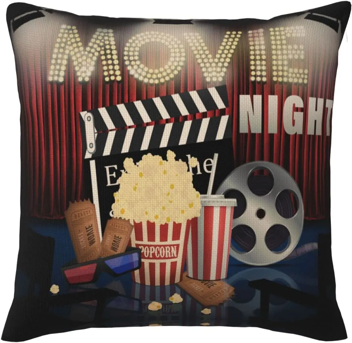 

Retro Movie Night Pillow Case
