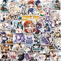1050pcs genshin print sticker anime japan decoration stickers luggage cartoon laptop skateboard bicycle stickers decal gift toy