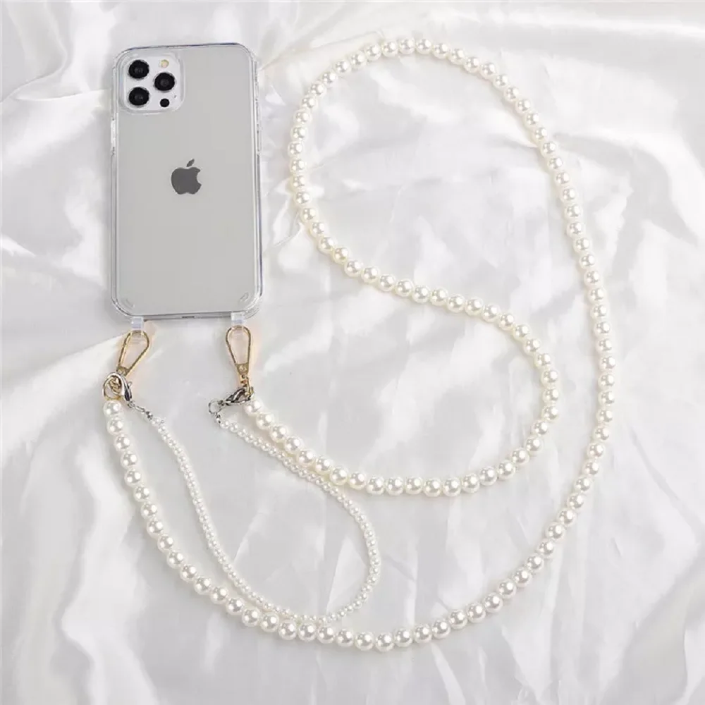 Чехол с цепочкой и жемчужинами в Корейском стиле роскошный чехол со шнурком для