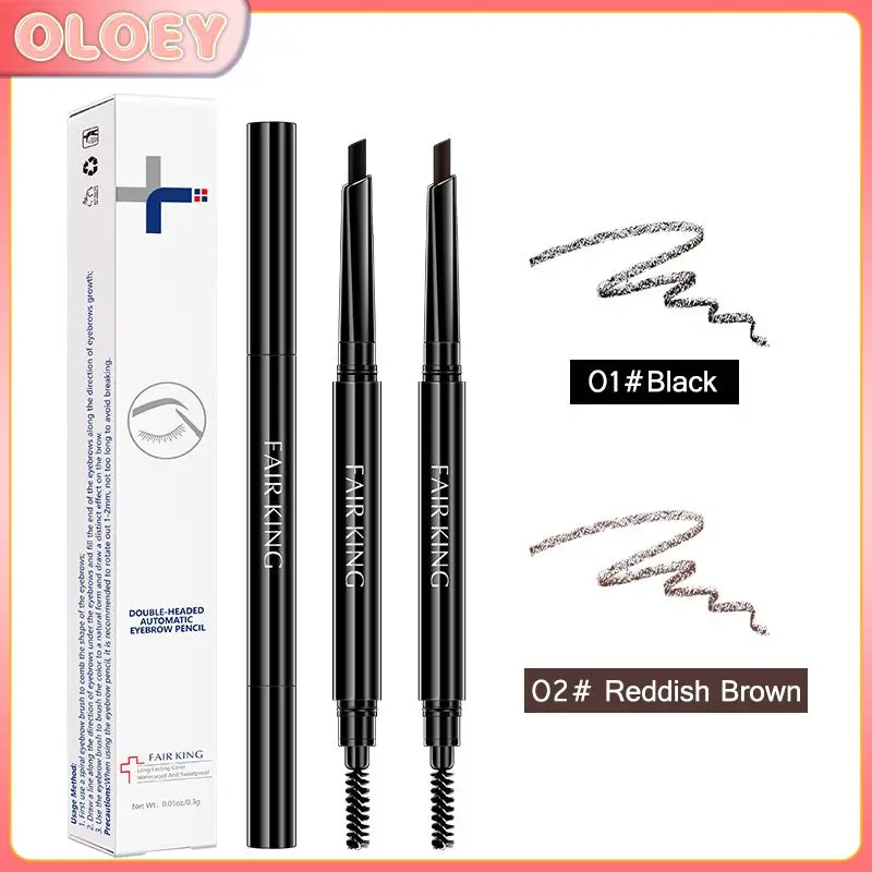 

Карандаш для бровей двухсторонний автоматический карандаш для бровей долговечный натуральный водостойкий устойчивый к поту не оставляющий пятен модный цвет TSLM1