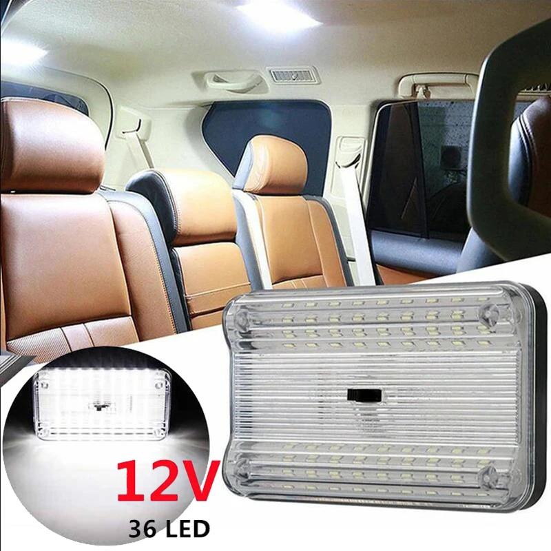 

Vehicle Car Interior Light Dome Roof Ceiling Reading Trunk Car Light Lamp 12V 36 LED High Quality Bulb Car Styling Night Light