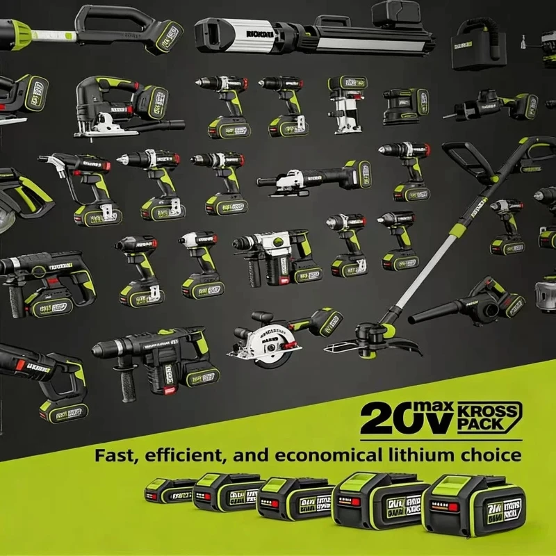 Оригинальный литиевый аккумулятор WORX 20V Max 6.08.0Ah WA3641 для бытового обслуживания и коммерческого строительства. (art.: 3920dcce95bc2) - 3920dcce95bc2
