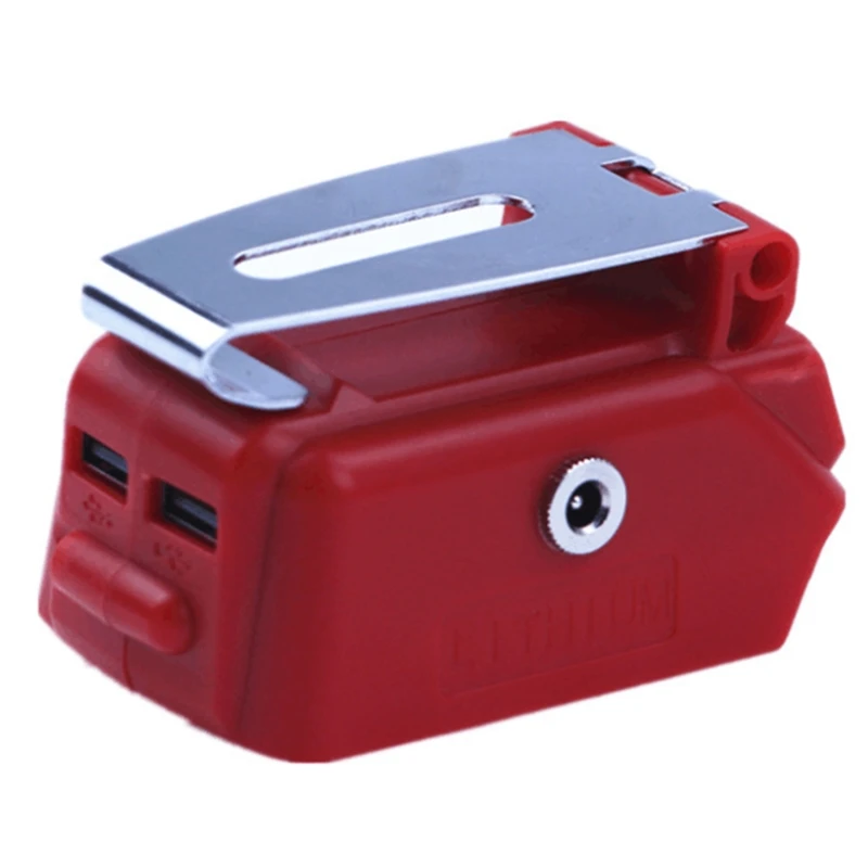 

Dual USB Ports Charger Adapter with 5A for Dc Interface for 20V Li-Ion Battery Converter Clip