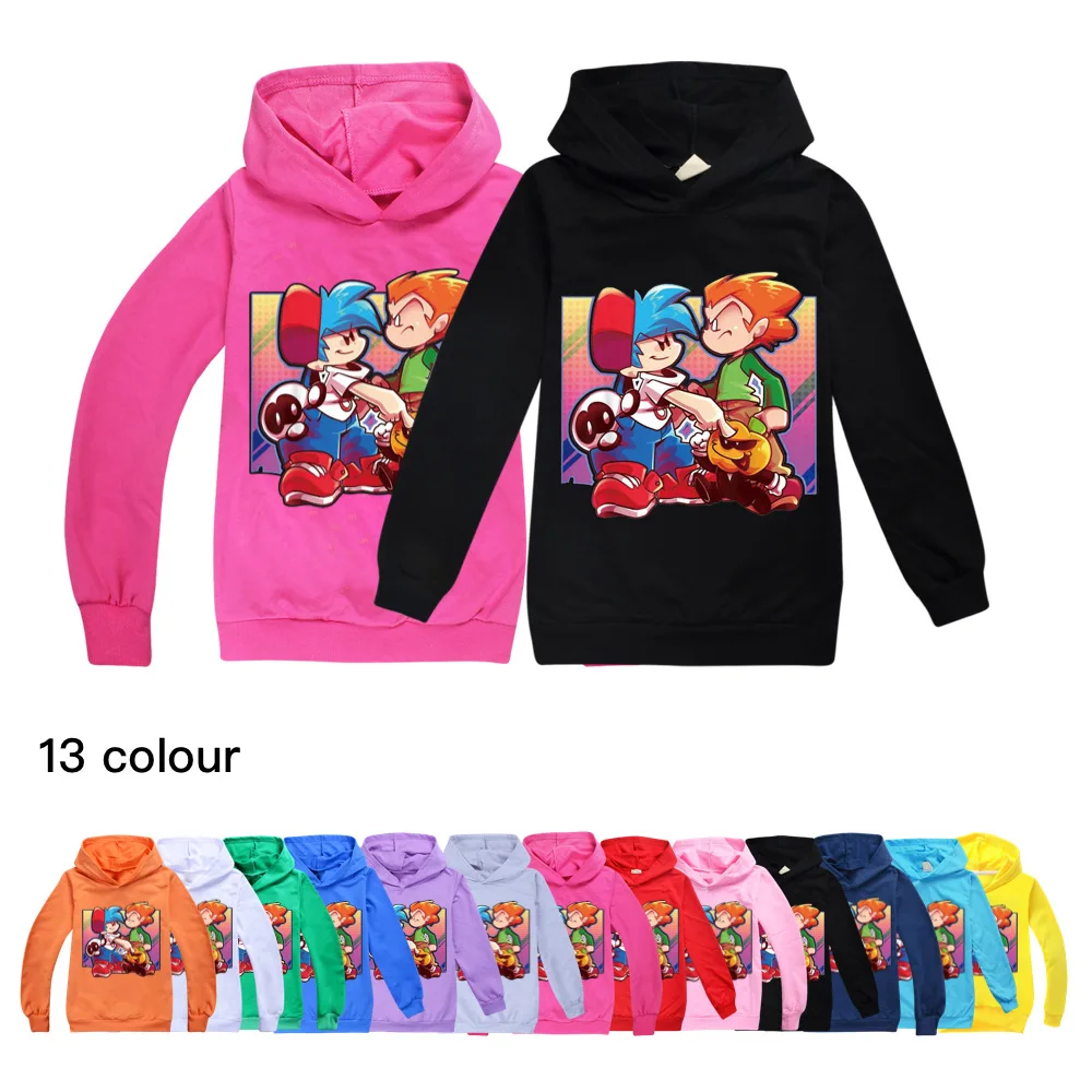 

Anime Friday Night Funkin Baby Boys Kids Hoodies Fashion Spring Autumn Sweatshirts Funny Toddler Girl Graphic Hoodie Pullovers