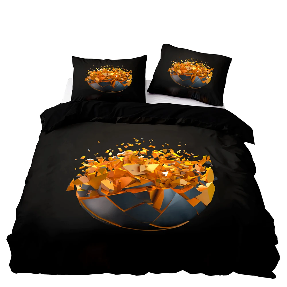 Крутой Комплект постельного белья 220x240 комплекты с золотым крючком и круглым