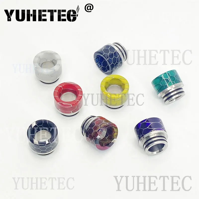 

1PCS/10PCS Resin 810 Drip Tip for Stainless Steel Resin Random Color Heat Resistance Tank Accessory Vaporize