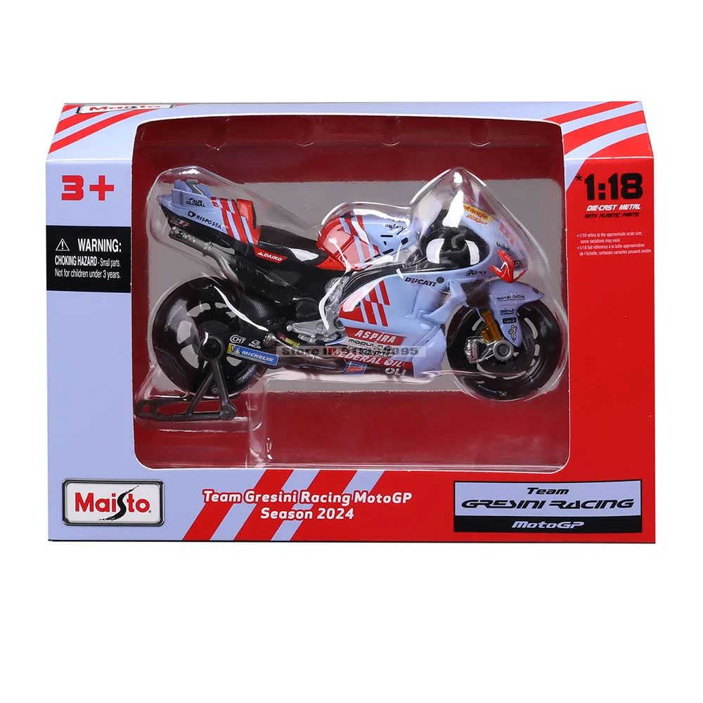 Масто 1:18 # 93 Марк Маркес # 73 Alex Marquez 2024, Gresini Racing Moto GP, литой сплав, модель мотоцикла, коллекция, подарочная игрушка (art.: 3920d027eb052) - 3920d027eb052