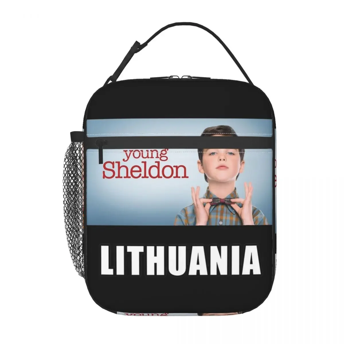 Смешной молодой Шелдон комедия Литва изолированный ланч-мешок Купер пищевые