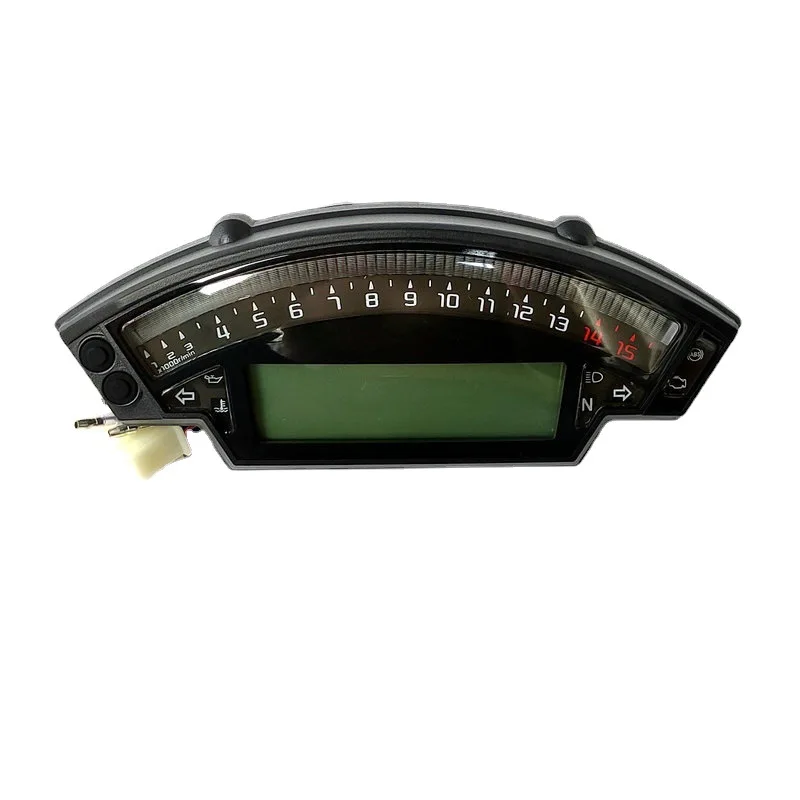 

Universal Motorcycle Modification LCD Instrument Panel 6th Gear Color Odometer Speedometer Water Temperature Gauge Accessory