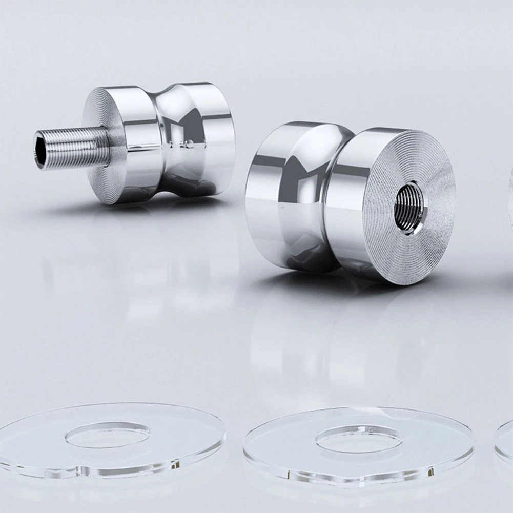 

Home Bathroom Shower Door Handle Knob Single Groove Aluminum Alloy Chrome Plated Door Knob Shower Cabinet Handle Doorknobs