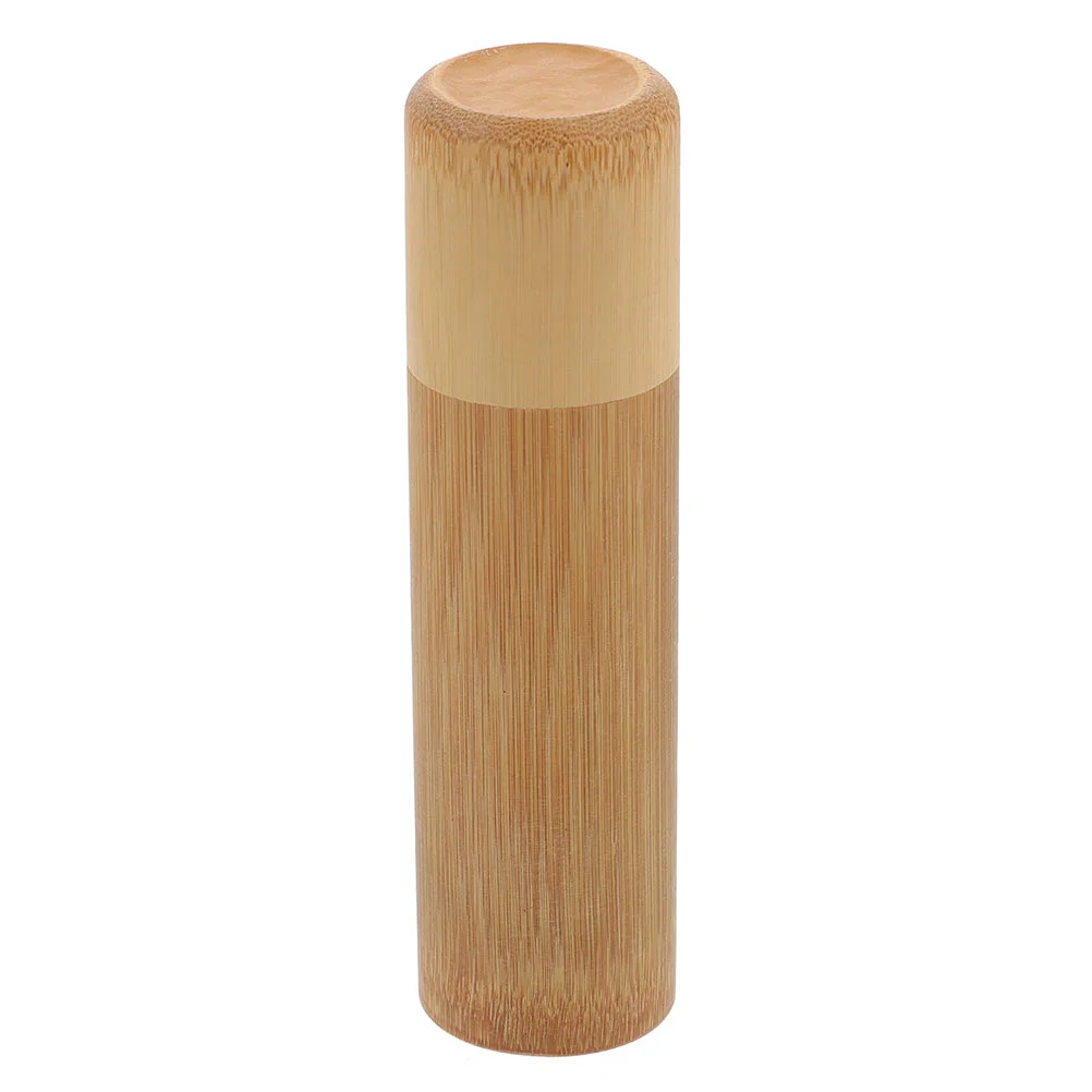 

Stick Tube Holder Box Tea Canister Wooden Burner Storage Container Empty Inhaler Copper Case Carrier Sticks Table Retro